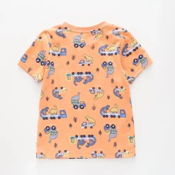 Junior Boys Dino Truck Tee