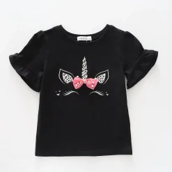 Junior Girls, Unicorn Print Tee
