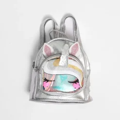 Kids Silver Unicorn Backpack