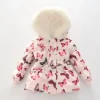 Kids Toddler Girl Butterfly Puffer Jacket