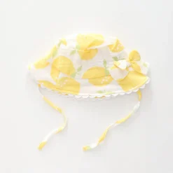 Lemon Cheesecloth Sun Hat