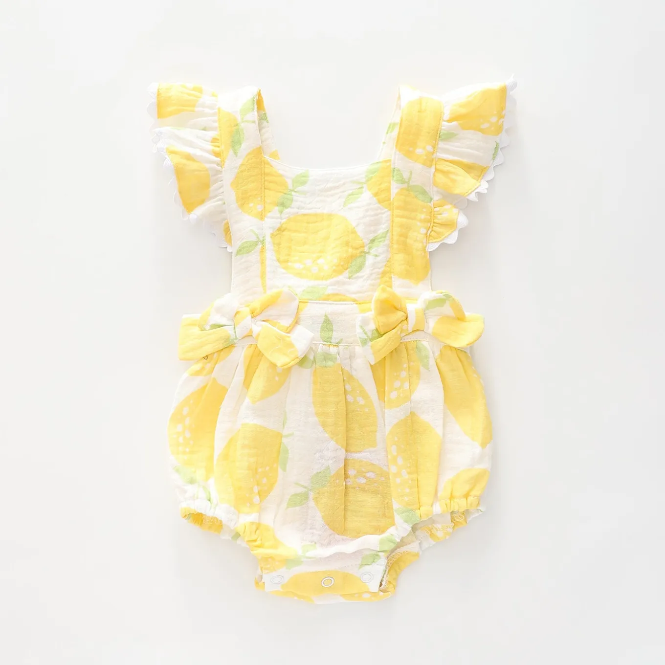 Lemon Cheesecloth Sunsuit