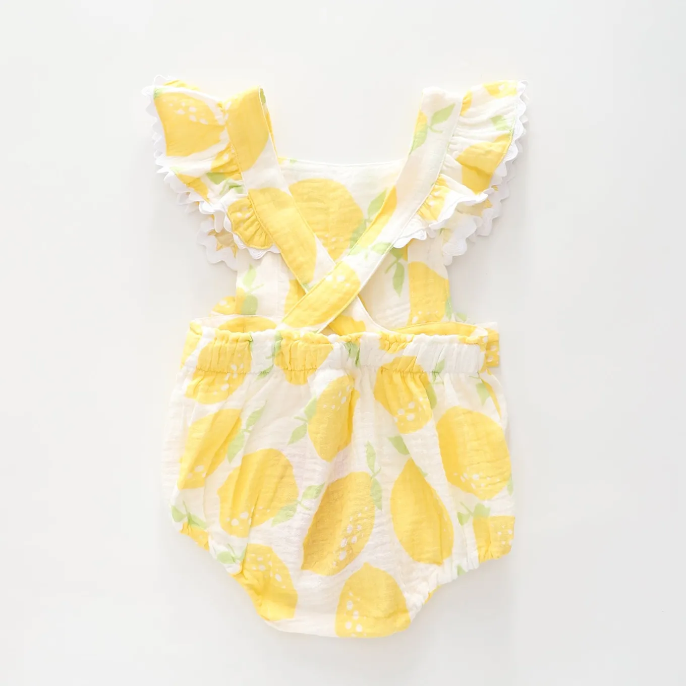 Lemon Cheesecloth Sunsuit