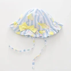 Lemonade Pastel Blue Striped Hat