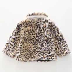 Leopard Girl Faux Fur Coat - Toddler Girl