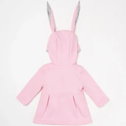 Little Bunny Pink Hooded Coat - Toddler Girl