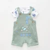 Little Dino Shortalls Set