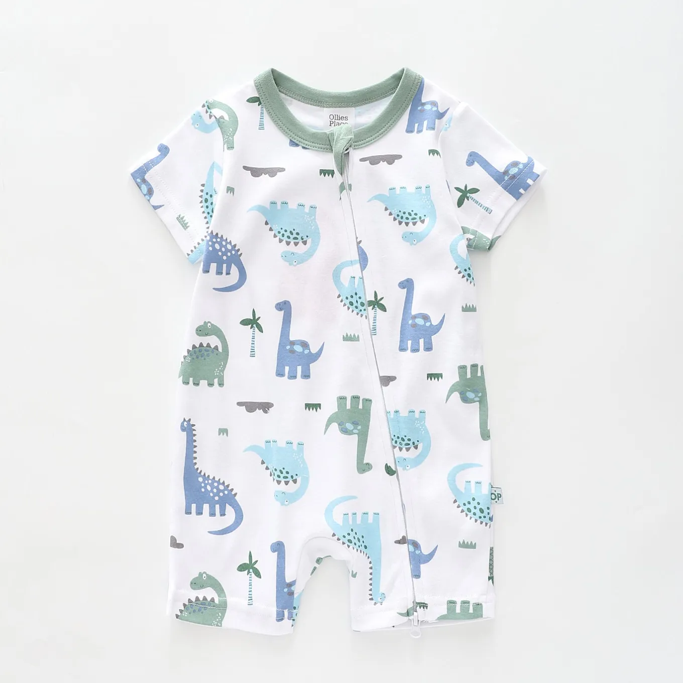 Little Dino Zip Romper