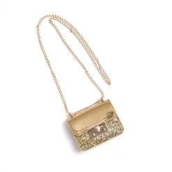 Metallic Gold Glitter Bag