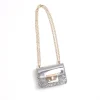 Metallic Silver Glitter Bag