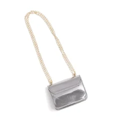 Metallic Silver Glitter Bag