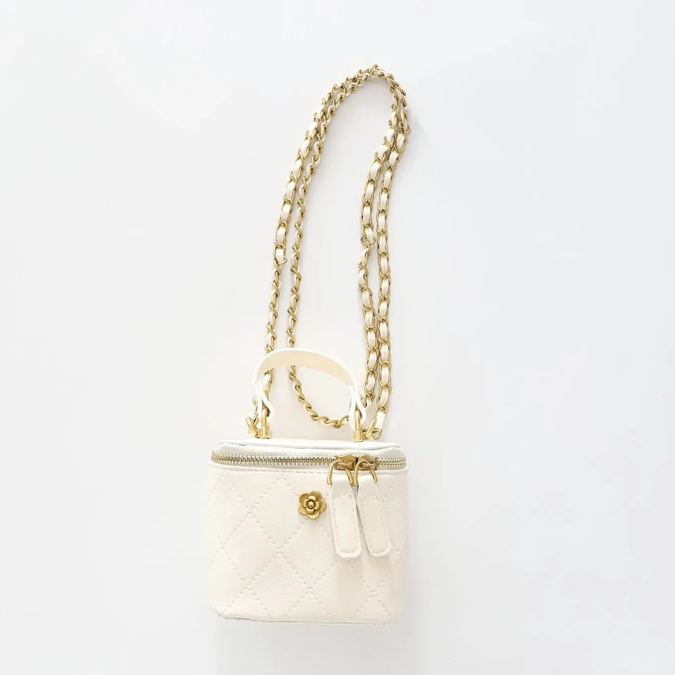 Mini Gold Flower, Girls Shoulder Bag