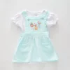 Mint Cheesecloth Pinafore Set