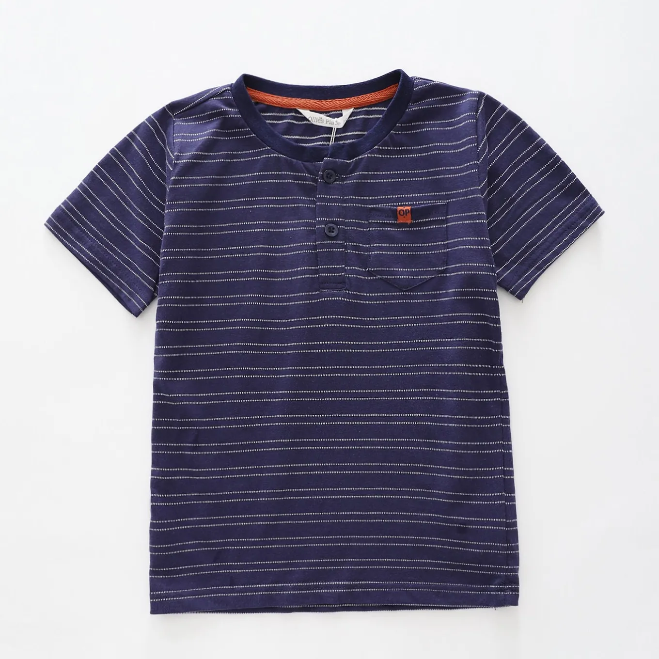 Navy Blue Henley Tee