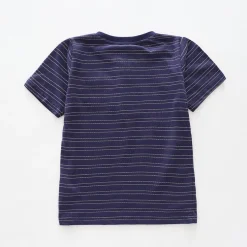 Navy Blue Henley Tee