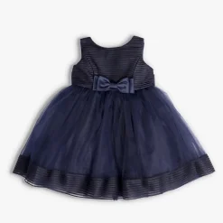 Navy Bow Party Dress