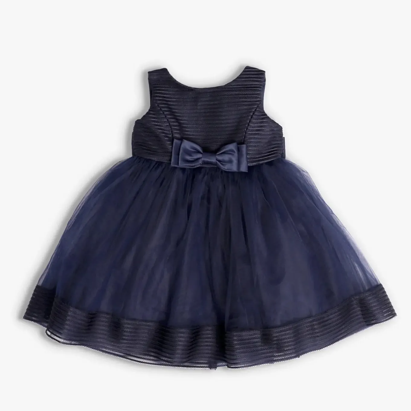 Navy Bow Party Dress