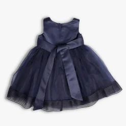 Navy Bow Party Dress