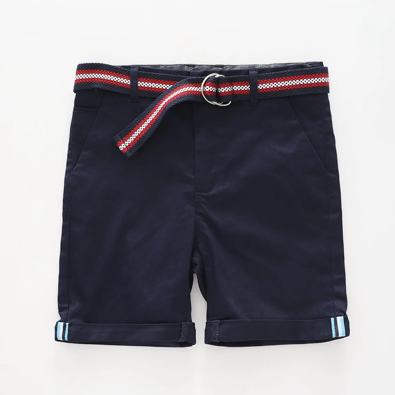 Navy Shorts and Belt