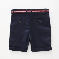 Navy Shorts and Belt