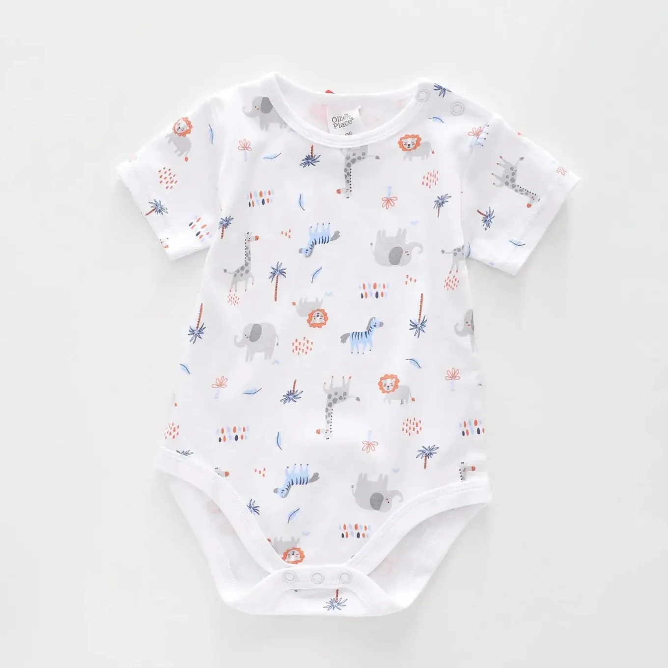 New-born Baby Boys' on Safari Bodysuit