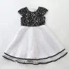 Older Girls Black Lace and White Tulle Special Occasion Party Dress