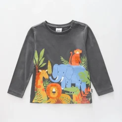 On Safari - Grey, Infant Boys Top