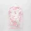 7pc cotton interlock baby gift set Cute fairy princess unicorn and frog print