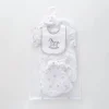 7pc cotton interlock baby gift set Cute rocking horse print