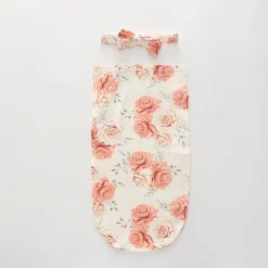 Peach Rose, Baby Swaddle Set