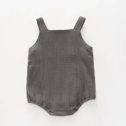 Pewter Cheesecloth Sunsuit