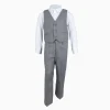 3 Piece Light Grey Suit Set