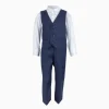 3 Piece Navy Suit Set