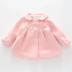 Pink Bow Swing Coat - Toddler Girl