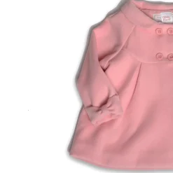 Pink Bow Swing Coat - Toddler Girl