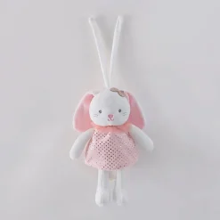 Pink Bunny Musical Pram Toy