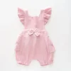 Pink Cheesecloth Sunsuit