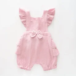 Pink Cheesecloth Sunsuit