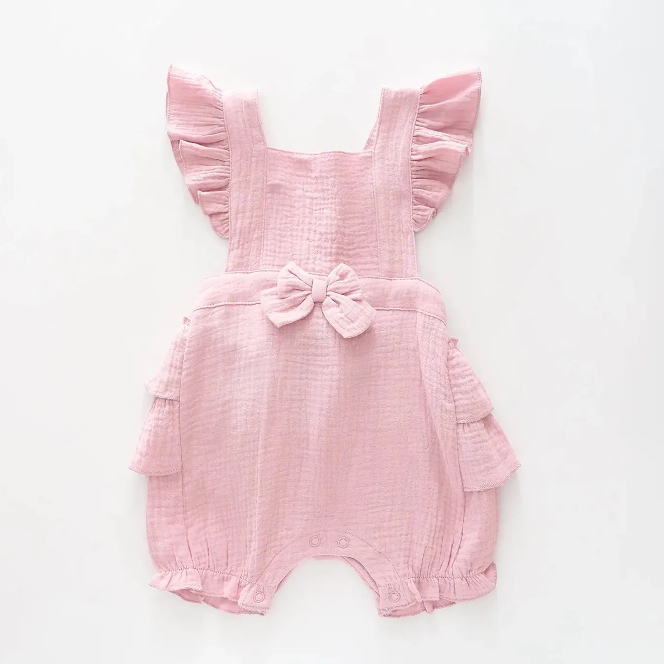 Pink Cheesecloth Sunsuit