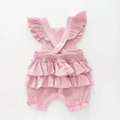 Pink Cheesecloth Sunsuit
