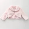 Pink Faux Fur Bolero Stole