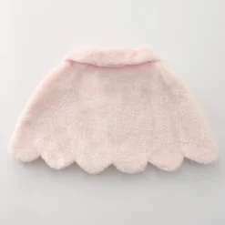 Pink Faux Fur Stole Cape
