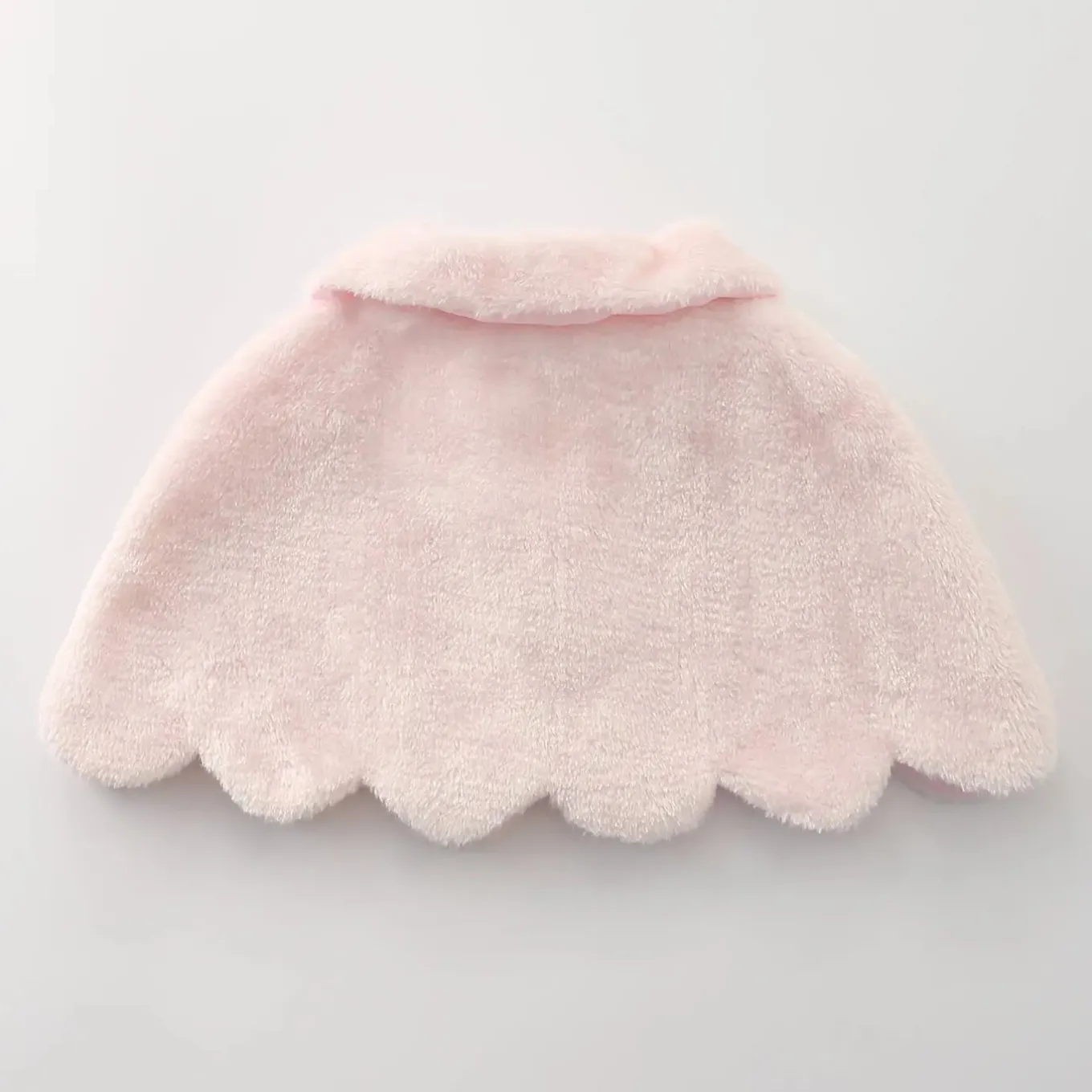 Pink Faux Fur Stole Cape