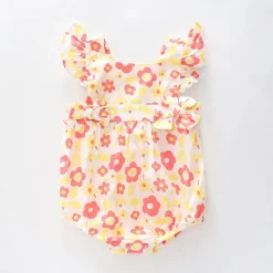 Pink Flower Sunsuit