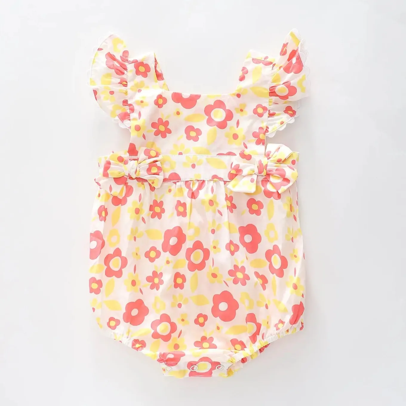 Pink Flower Sunsuit