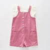 Pink Pocket Overalls