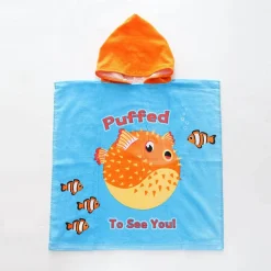 Puffed To See You Kids Poncho Towel