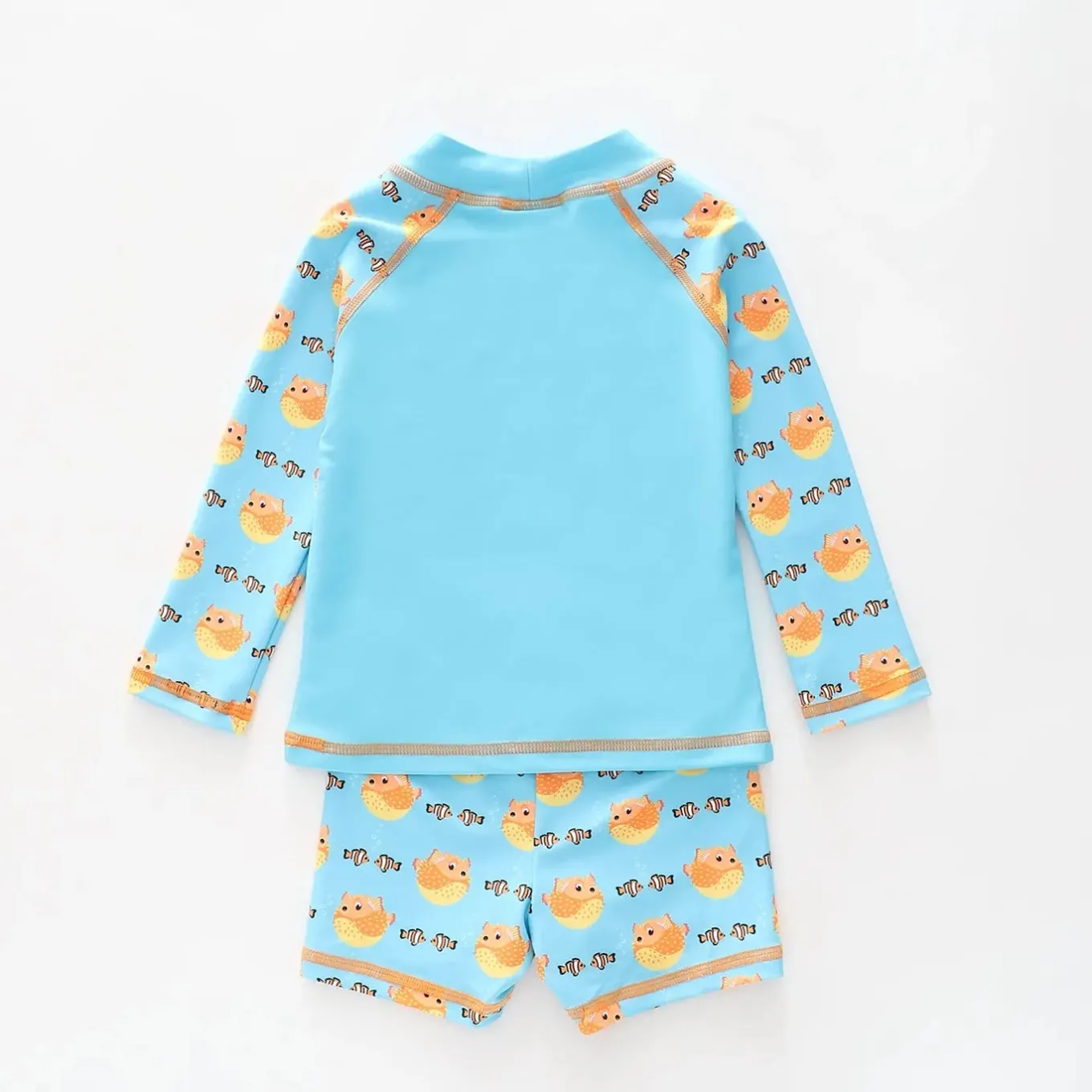Puffer Fish Print Swim Set