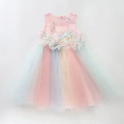 Rainbow Tulle Garden Dress