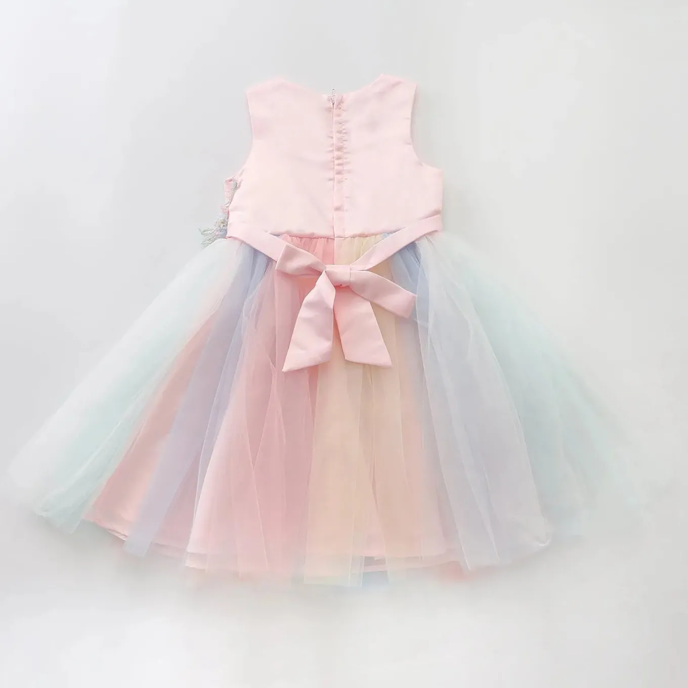 Rainbow Tulle Garden Dress